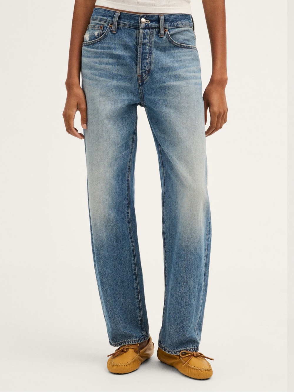 NWOT Madewell Women's The Barrel-Leg Jeans Solstice WashRigid Size 27 - Picture 1 of 15